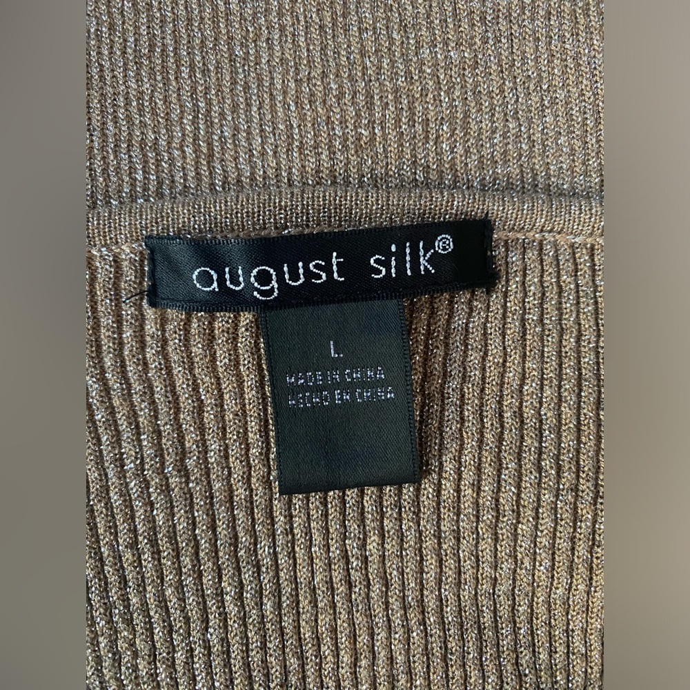 August Silk Ribbed Knit blouse - Picture 6 of 7